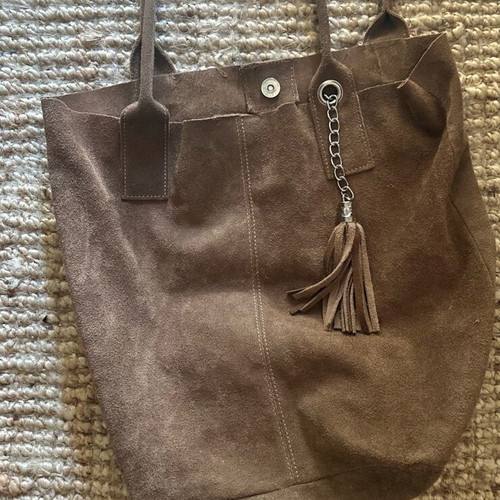 Slouchy Bag Vera Pelle shoulder brown, like new