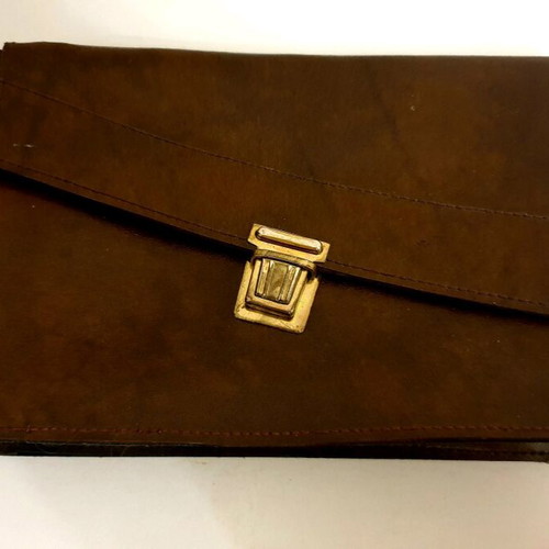 Leather men's bag set 1+1 new, black and brown