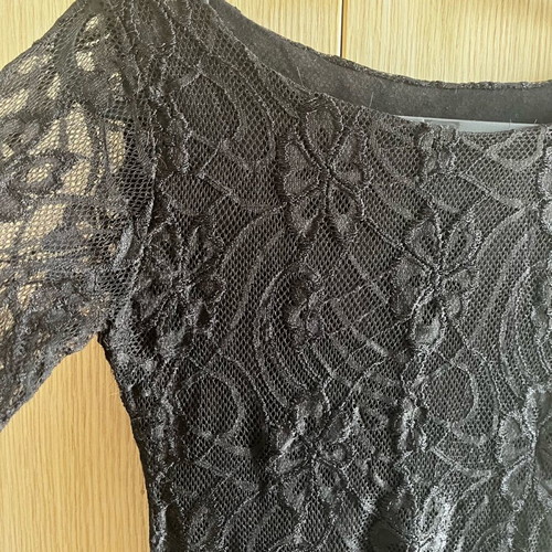 Women's dress with lace like new, black, size S