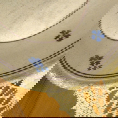 Αντικέ κεραμικό πιάτο από την Απουλία τέλους 19ου αιώνα μεταχειρισμένο