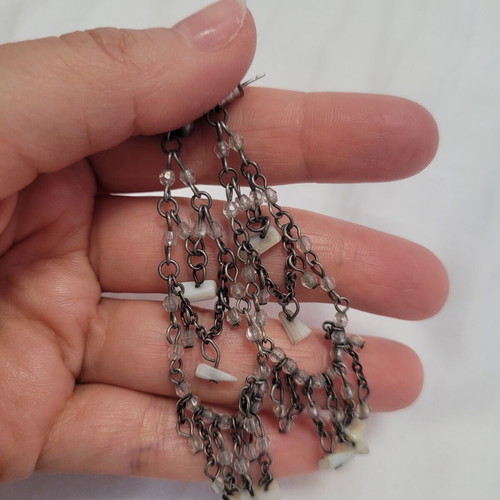 Handmade women's earrings, 8 cm
