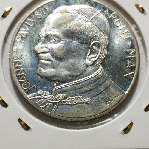 Vatican Silver-Plated Medal of Value 1978 used
