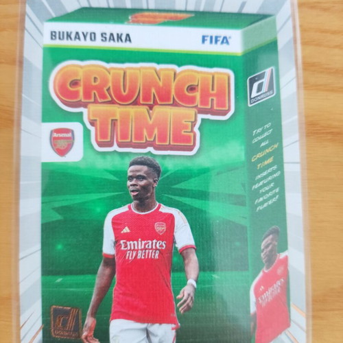 Panini Donruss Crunch Time Bukayo Saka Arsenal card like new