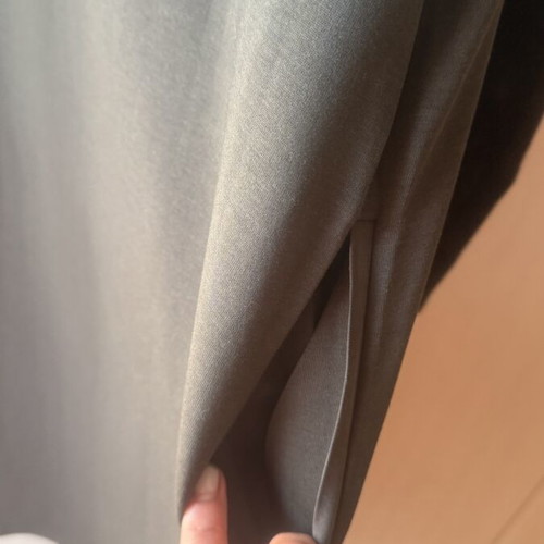 Massimo Dutti long dress with hood, size S, grey-khaki