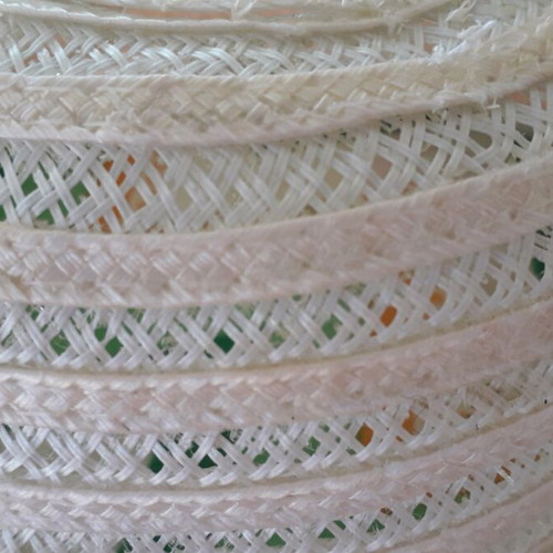 White hat with pink flowers and ribbon like new