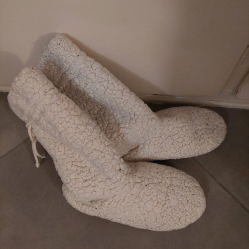 Gap slipper boots used, white, size 39