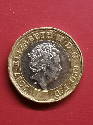 United Kingdom 1 Pound Coin 2017 like new