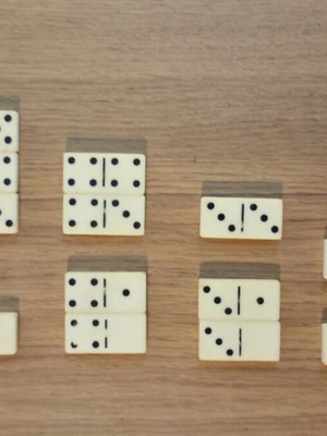 Spare pieces from Doureios "Domino" board game used