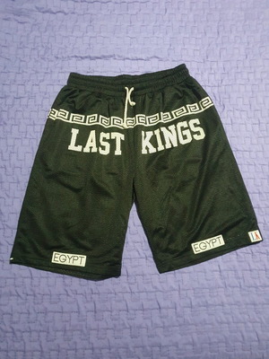 Last Kings shorts like new, black with white details, XL
