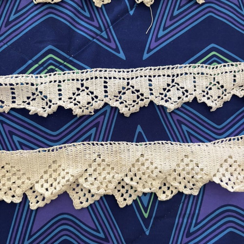 Handmade crochet lace trims