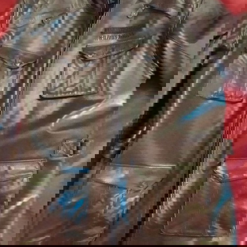 Μπουφάν μηχανής Harley Davidson καινούργιο, δέρμα, μέγεθος 2XL με προστασίες