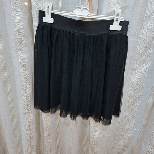 Stradivarius Black Tulle Skirt Medium Like New