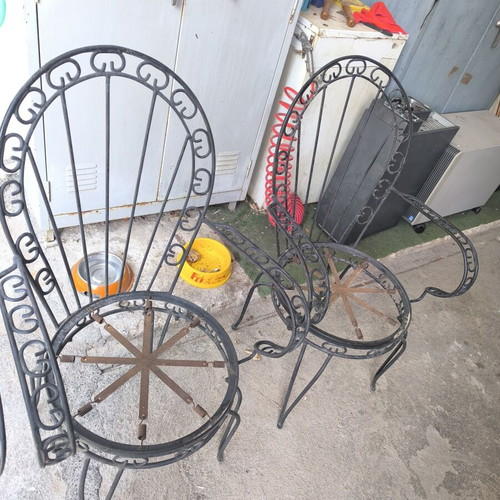 Fer Forje chairs set of 4 used
