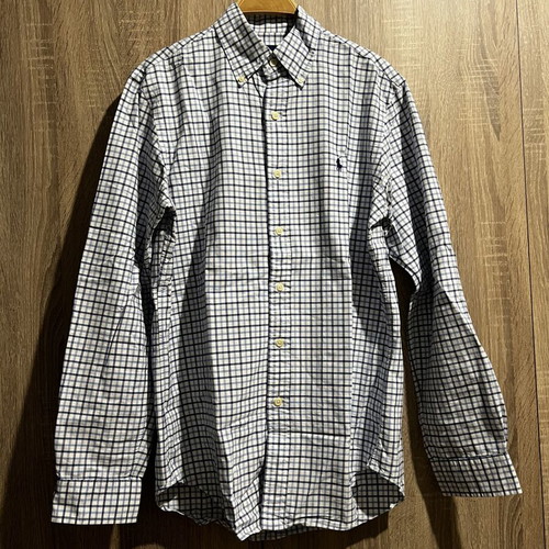 Ralph Lauren shirt used, size S, white and blue checkered