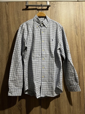 Ralph Lauren shirt used, size S, white and blue checkered