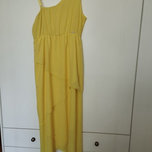 Matis yellow dress like new, asymmetrical, size L