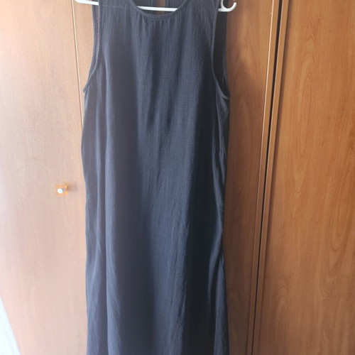 A.L.E. linen dress, black, size L with slip