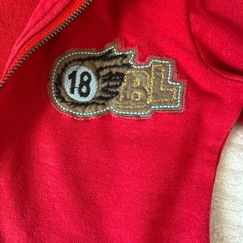 Sprint long cardigan used, red, size 6 years, 122 cm