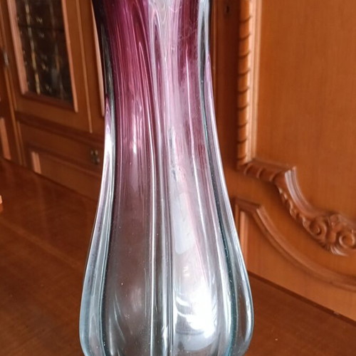 Murano glass set vase and bowl like new
