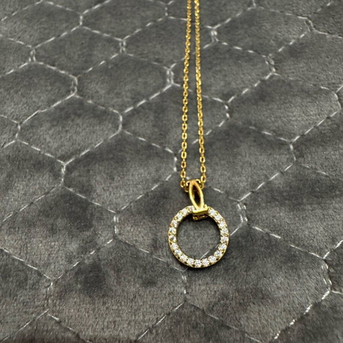 Jools gold-plated necklace made of 925 silver like new with decorative stones