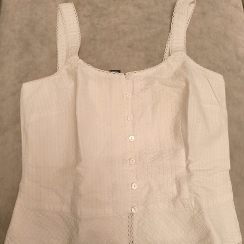 Ann Taylor Crop Top new, white, size XXS
