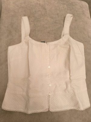 Ann Taylor Crop Top new, white, size XXS