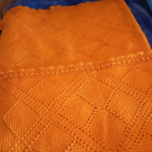 Woolen handmade blanket like new, 200x200 cm, heavy