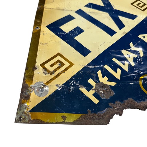 Tin sign Fix beer used with rust