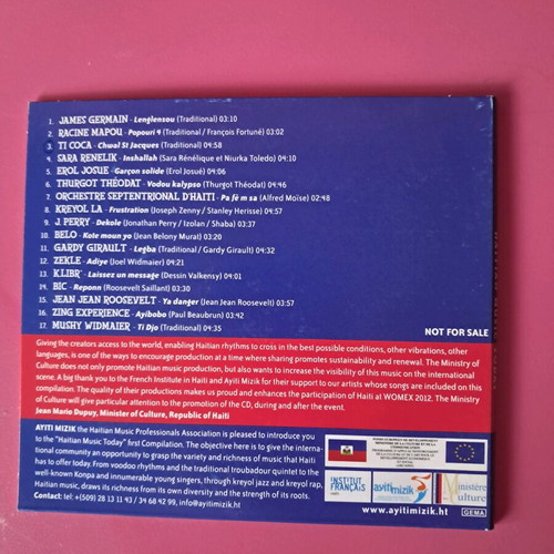 Haitian Music Today 2012 CD like new, world music
