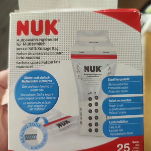 Nuk Breast Milk Storage Bags pack of 18 new