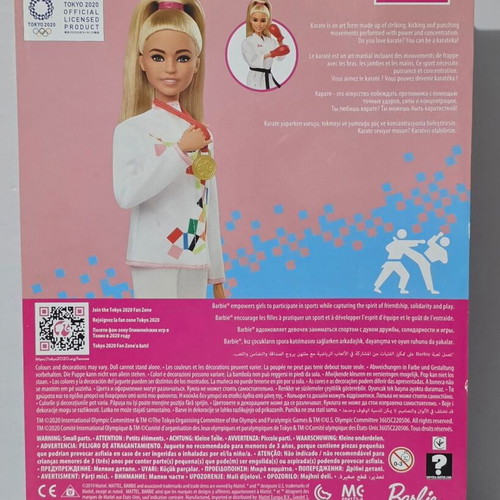 Barbie Tokyo 2020 Olympic Games Karate Doll new, GJL74