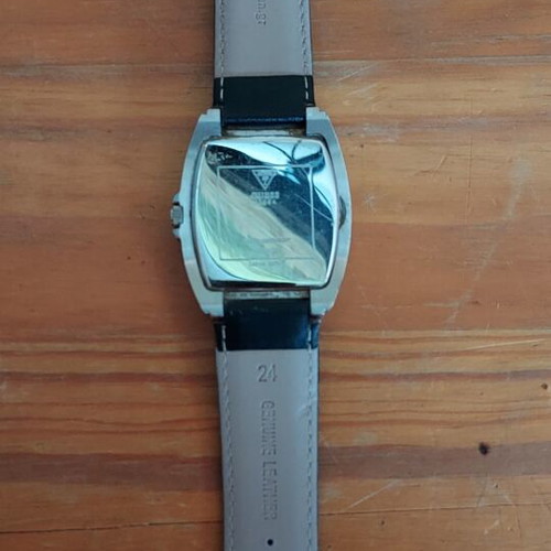 Guess Nocturnal W95012G2 watch used, black leather strap