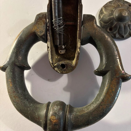 Antique door knocker used, 18th century, handmade, 1.5 kg