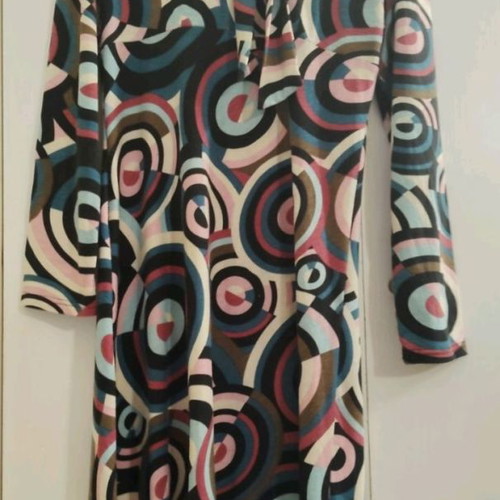 Midi dress used, multicolored, size XL