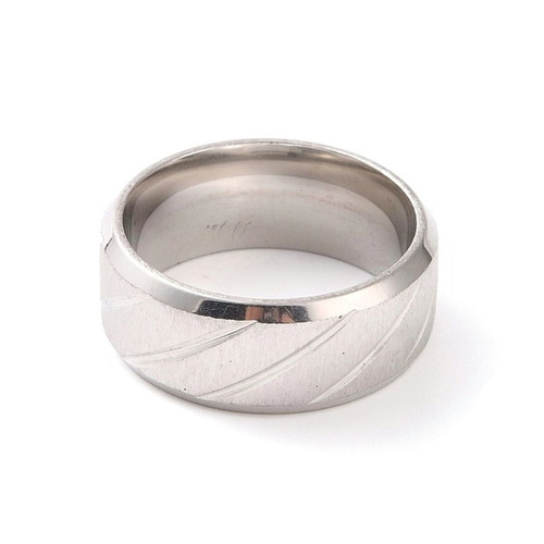 Stainless steel wedding ring new