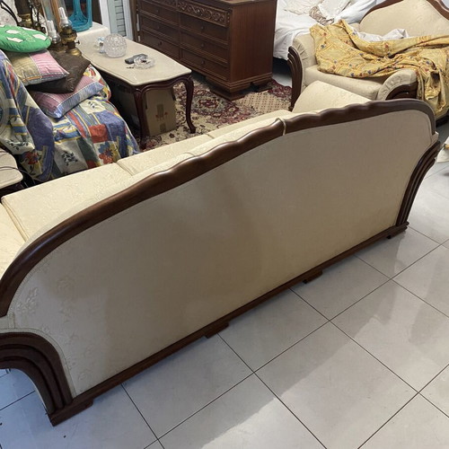 Living room furniture set with triple sofa, double sofa and armchair