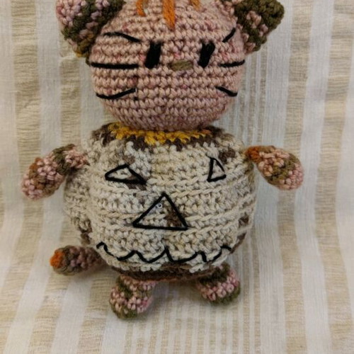 Crocheted Halloween Cat custom made