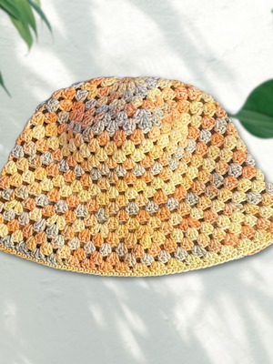 Handmade Bucket Hat - "Honeycomb"