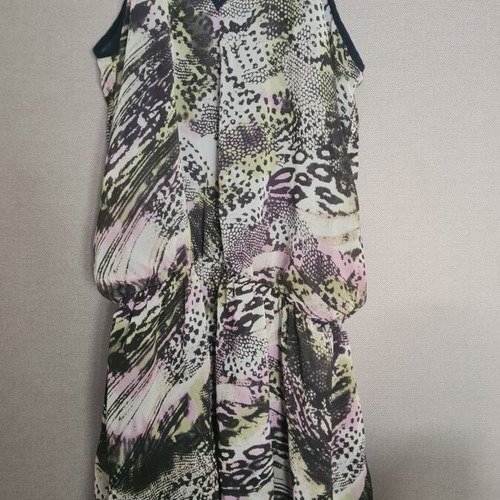 Bershka mini dress animal print, adjustable straps
