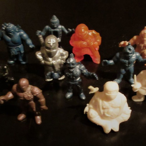 Lot of Exogini and Panose figures in various colors 80s like new
