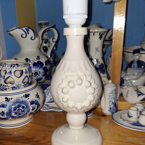 Collector's ceramic lamp Rosa Ljung like new
