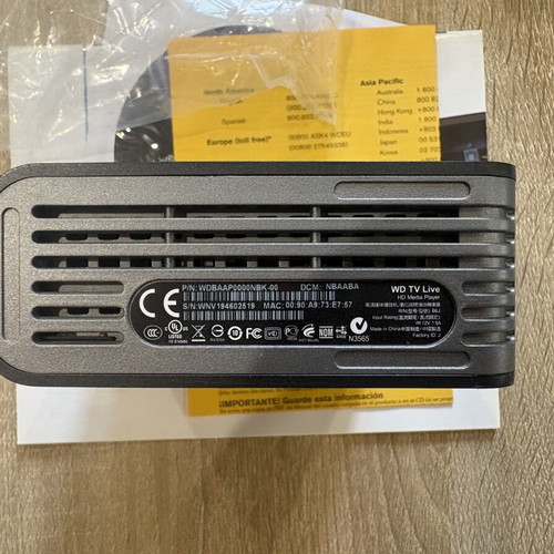 WD TV Live HD Media Player used, complete in box