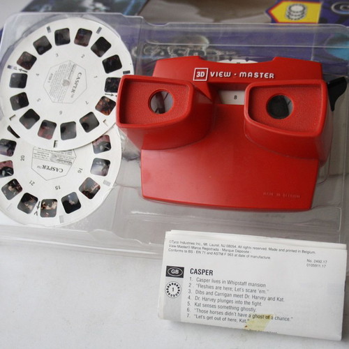 VINTAGE 1994 VIEW MASTER CASPER MOVIE GIFT SET TYCO 3D VIEWER