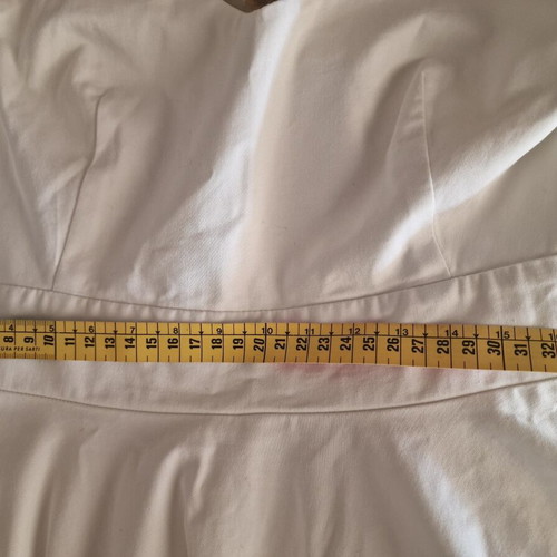 Toi&Moi white cotton short flared dress medium size like new