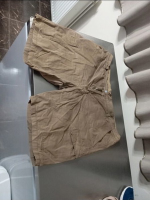 Men's Bermuda shorts used, camel color size XXL