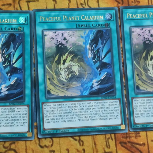 Peaceful Planet Calarium Field Spell card like new, Yugioh