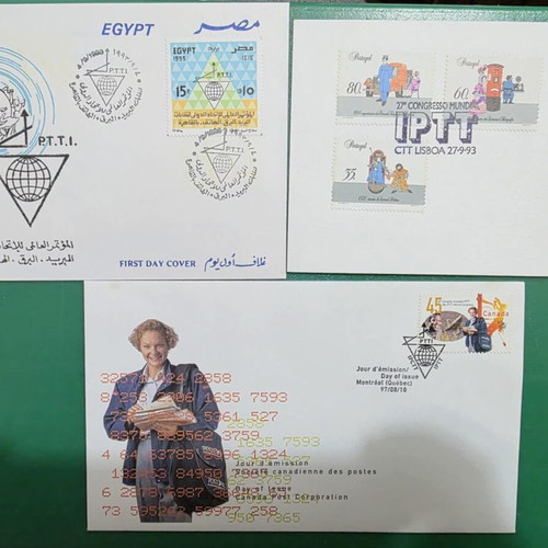 First Day Covers and Stamps new, set of 3 + 26 pieces