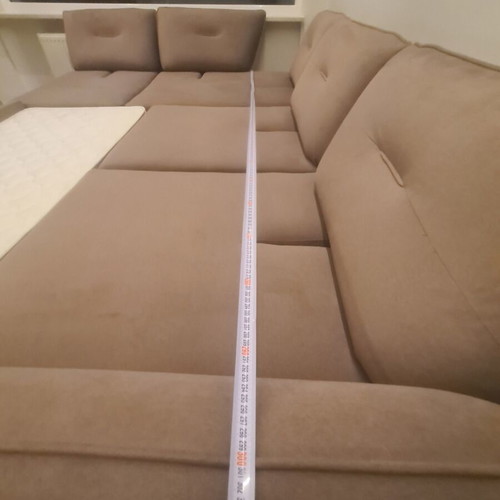 Corner sofa like new 300x210 cm with storage and bed function