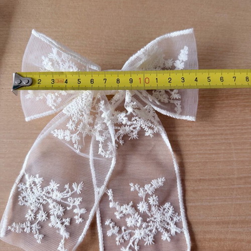 Lace bow hair clips Bride 2 pcs new for flower girls