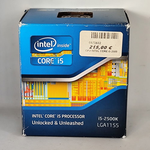 Intel Core i5-2500K Box with Factory Cooler like new, LGA 1155